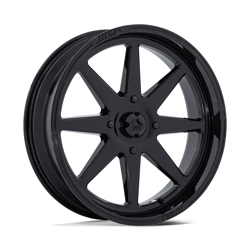 MSA OFFROAD WHEELS M54 SPARK UTV 14X7 10 4X110 GLOSS BLACK