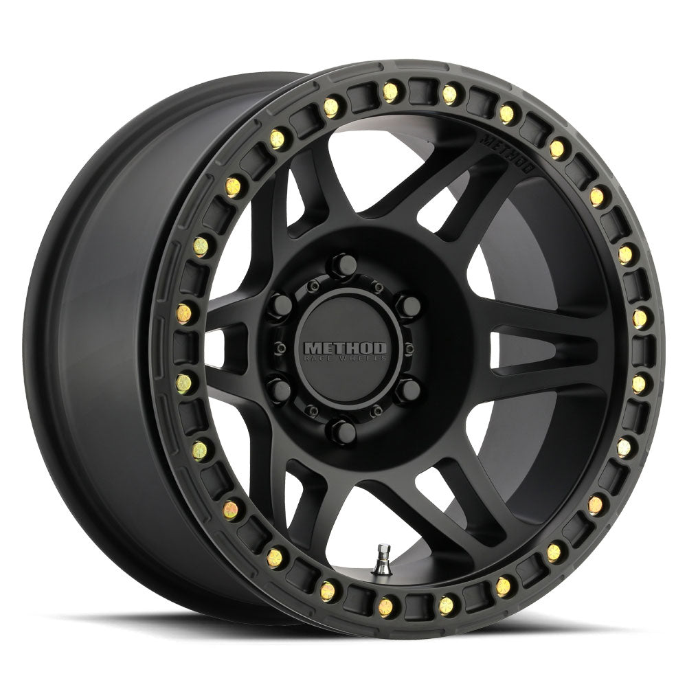 Method 106 17x9 6x139.7 (6x5.5) -44mm Beadlock Matte Black MR10679060544B