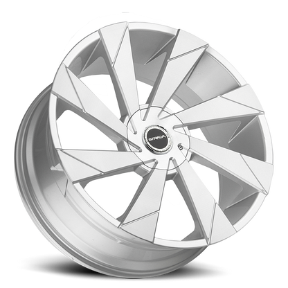 STRADA S62 MOTO 22X9 35MM 5X114.3/5X120 BRUSHED FACE SILVER | S62250135BFS