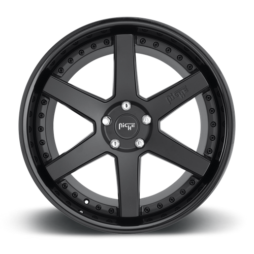 Niche 1PC M192 ALTAIR 18X8.5 42 5X112 GLOSS BLACK MATTE BLACK