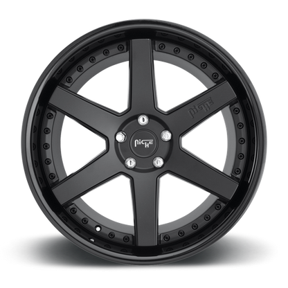 Niche 1PC M192 ALTAIR 18X8.5 42 5X112 GLOSS BLACK MATTE BLACK