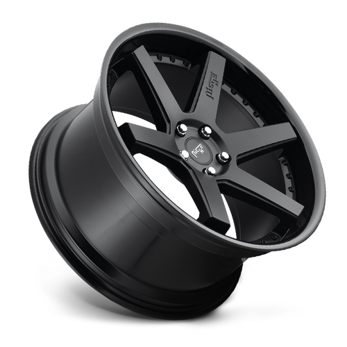 Niche 1PC M192 ALTAIR 18X8.5 42 5X112 GLOSS BLACK MATTE BLACK