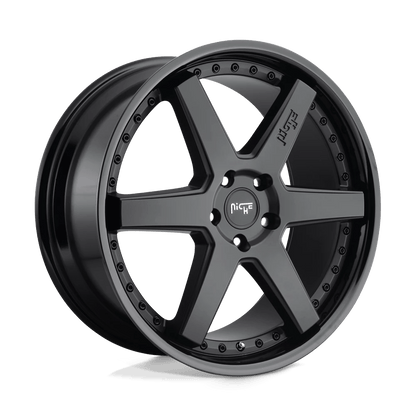 Niche 1PC M192 ALTAIR 20X10.5 30 5X112 GLOSS BLACK MATTE BLACK