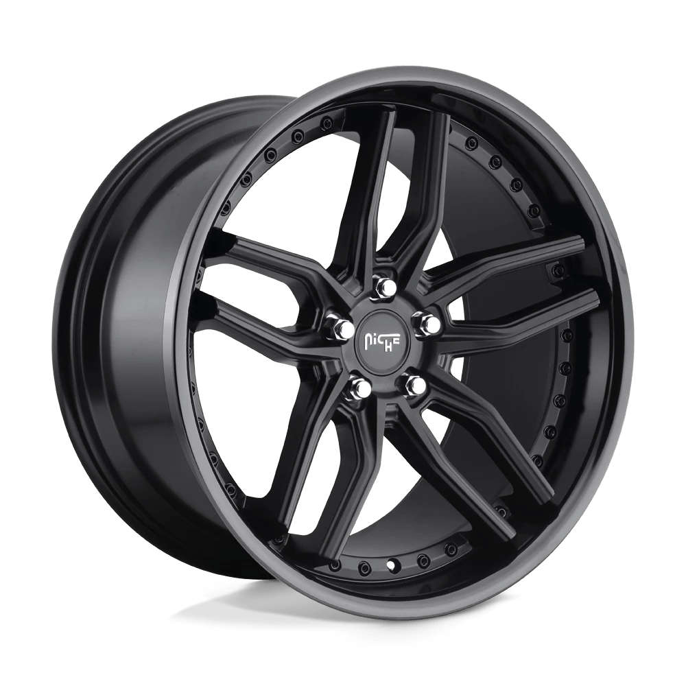 Niche 1PC M194 METHOS 20X10.5 40 5X112 GLOSS BLACK MATTE BLACK