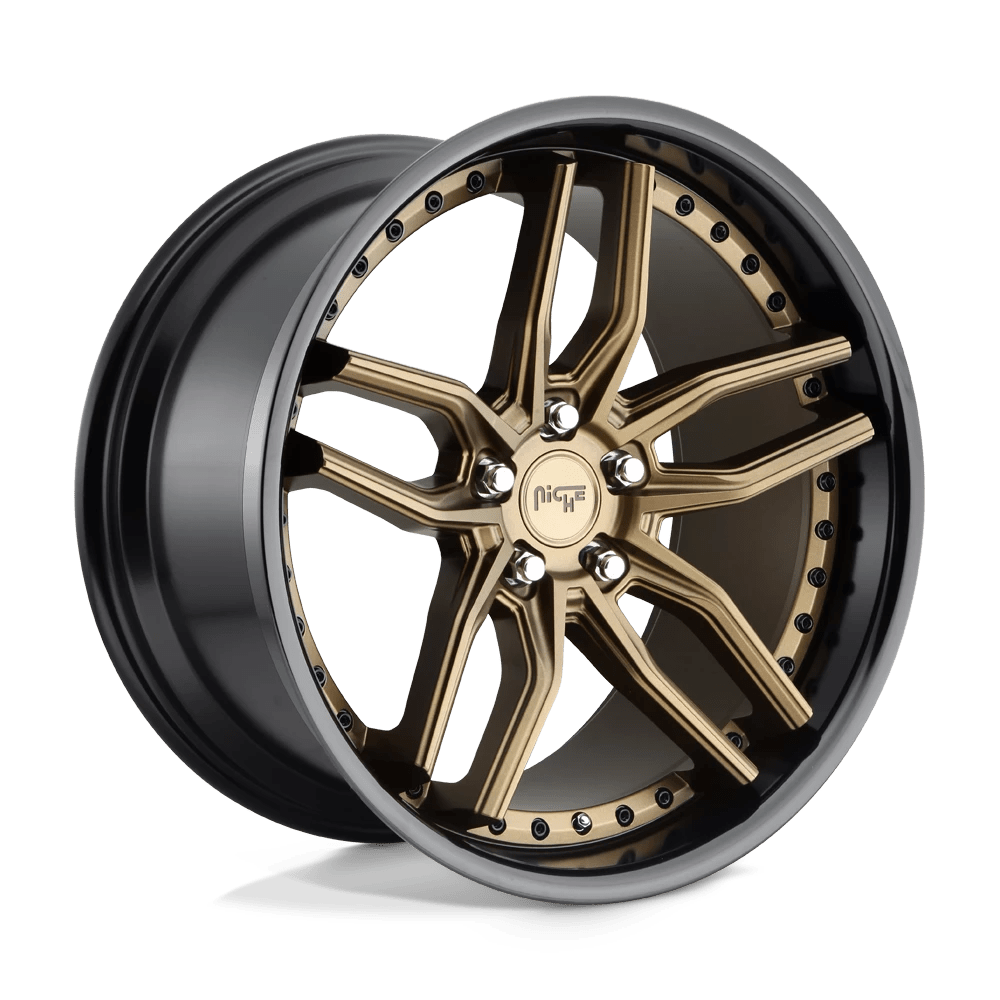Niche 1PC M195 METHOS 20X9 38 5X112 MATTE BRONZE BLACK BEAD RING