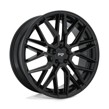 Niche 1PC M224 GAMMA 19X8.5 35 5X112/5X112 GLOSS BLACK