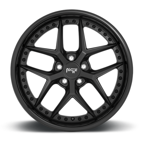 Niche 1PC M226 VICE 19X9.5 48 5X112/5X112 GLOSS BLACK MATTE BLACK