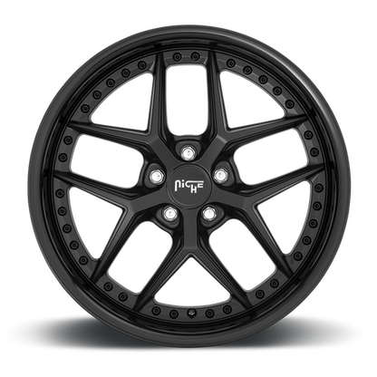 Niche 1PC M226 VICE 19X9.5 48 5X112/5X112 GLOSS BLACK MATTE BLACK