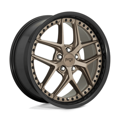 Niche 1PC M227 VICE 20X9 18 5X115/5X115 MATTE BRONZE BLACK BEAD RING