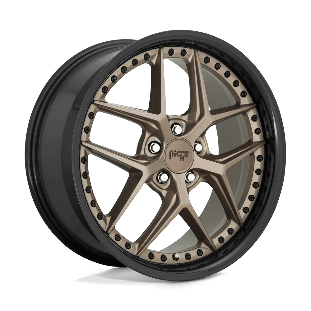 Niche 1PC M227 VICE 20X10.5 20 5X115/5X115 MATTE BRONZE BLACK BEAD RING