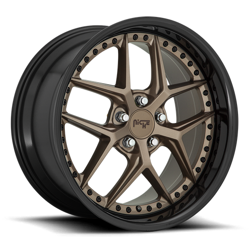 Niche 1PC M227 VICE 20X9 18 5X115/5X115 MATTE BRONZE BLACK BEAD RING