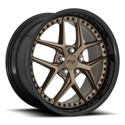 Niche 1PC M227 VICE 20X9 18 5X115/5X115 MATTE BRONZE BLACK BEAD RING