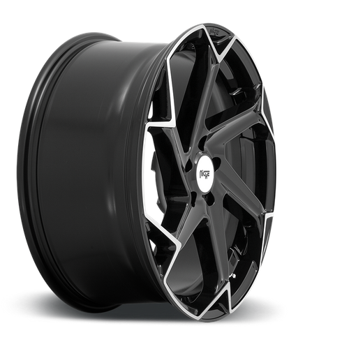 Niche 1PC M255 FLASH 20X10.5 40 5X112/5X112 Gloss Black Brushed