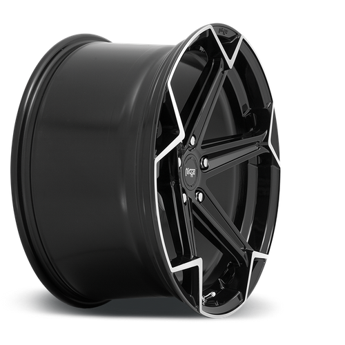Niche 1PC N259 ARROW 20X10.5 40 5X112/5X112 Gloss Black Brushed