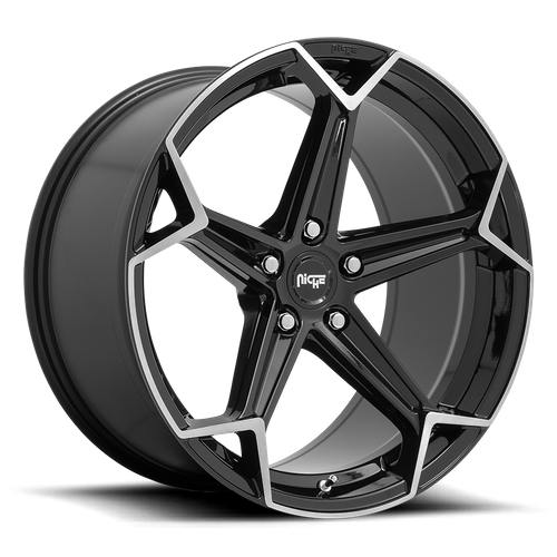 Niche 1PC N259 ARROW 20X10.5 20 5X115/5X115 Gloss Black Brushed