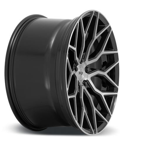 Niche 1PC M262 MAZZANTI 20X10.5 40 5X112/5X112 Gloss Black Brushed Face
