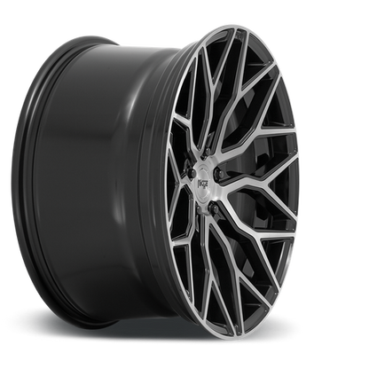 Niche 1PC M262 MAZZANTI 20X9 35 5X114.3/5X4.5 Gloss Black Brushed Face