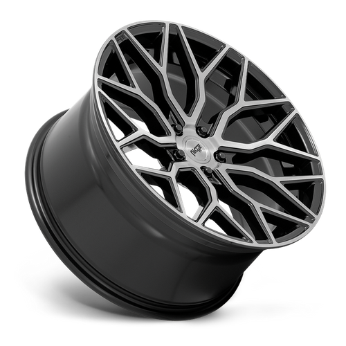 Niche 1PC M262 MAZZANTI 20X10.5 40 5X112 GLOSS BLACK BRUSHED FACE