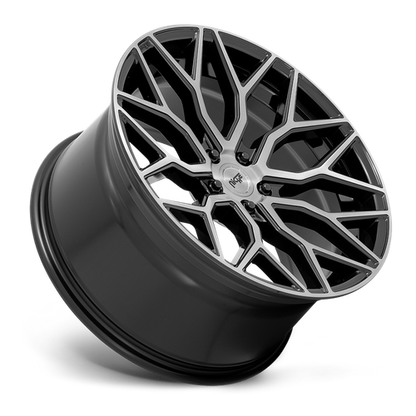 Niche 1PC M262 MAZZANTI 20X10.5 40 5X112 GLOSS BLACK BRUSHED FACE