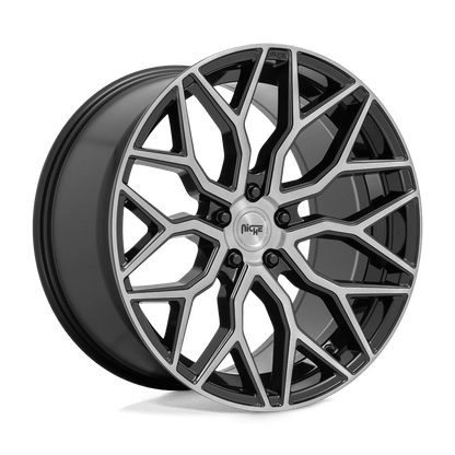 Niche 1PC M262 MAZZANTI 19X8.5 35 5X114.3/5X4.5 Gloss Black Brushed Face