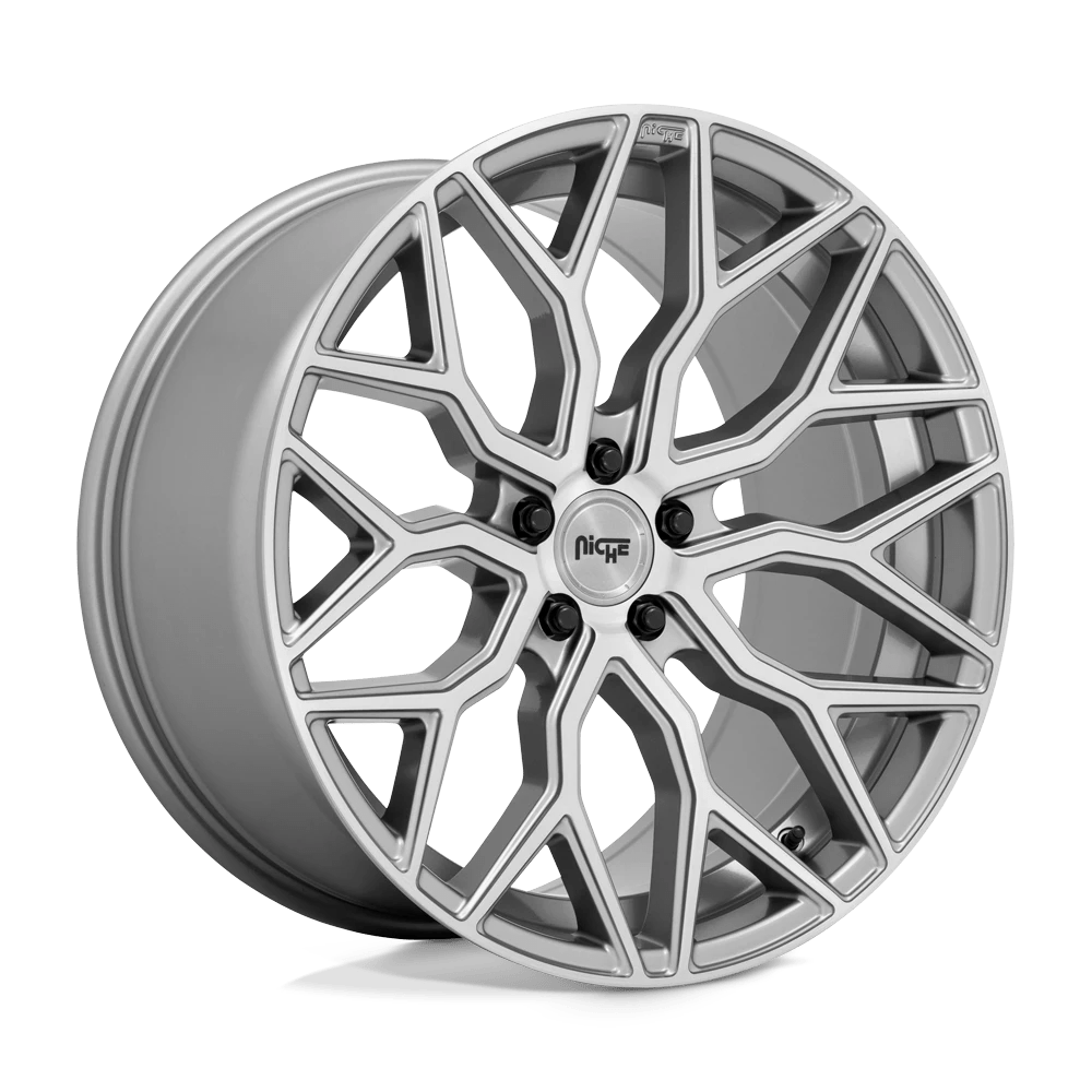 Niche 1PC M265 MAZZANTI 20X10.5 40 5X112/5X112 Anthracite Brushed Tint Clear