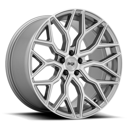 Niche 1PC M265 MAZZANTI 20X10.5 40 5X112/5X112 Anthracite Brushed Tint Clear
