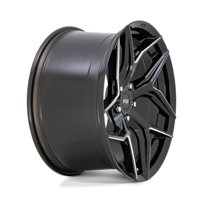 Niche 1PC M266 TORSION 20X10.5 40 5X114.3/5X4.5 Gloss Black Milled