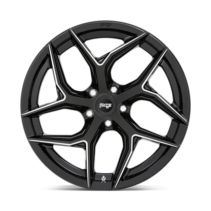 Niche 1PC M266 TORSION 20X10.5 20 5X115/5X115 Gloss Black Milled