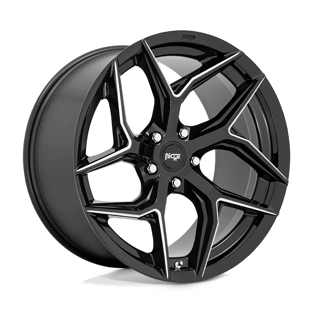 Niche 1PC M266 TORSION 20X10.5 40 5X114.3/5X4.5 Gloss Black Milled