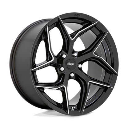 Niche 1PC M266 TORSION 20X10.5 40 5X114.3/5X4.5 Gloss Black Milled