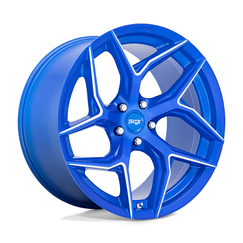 Niche 1PC M268 TORSIONI 20X10.5 40 5X112 Anodized Blue Milled
