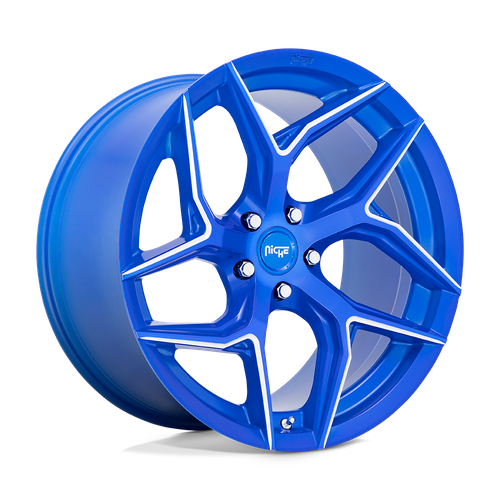 Niche 1PC M268 TORSIONI 20X9 27 5X112/5X112 Anodized Blue Milled