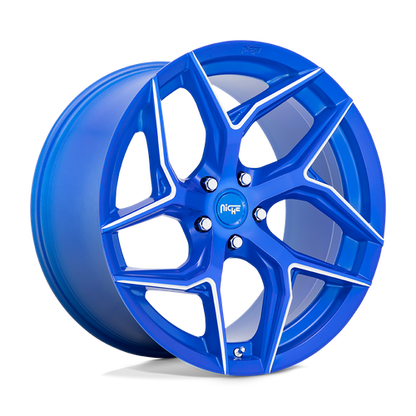 Niche 1PC M268 TORSIONI 20X9 27 5X112/5X112 Anodized Blue Milled
