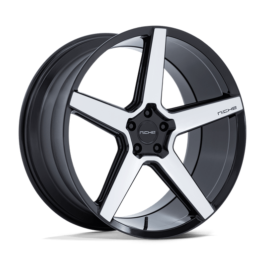 NICHE 1PC NC283 MODENA 20x10.5 38 5x114.3 GLOSS BLACK W/ MACHINED FACE