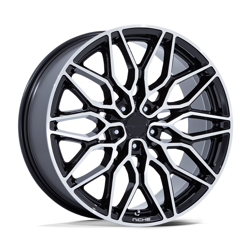 NICHE 1PC NC277 CALABRIA 5 22x10.5 38 5x112 GLOSS BLACK MACHINED