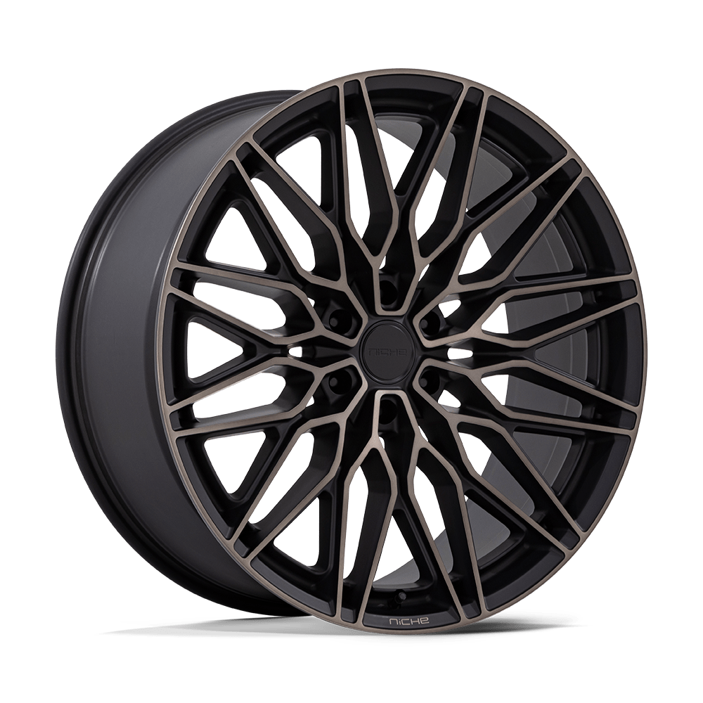 NICHE 1PC NC278 CALABRIA 6 22x9.5 19 6x139.7 MATTE BLACK MACHINED DARK TINT