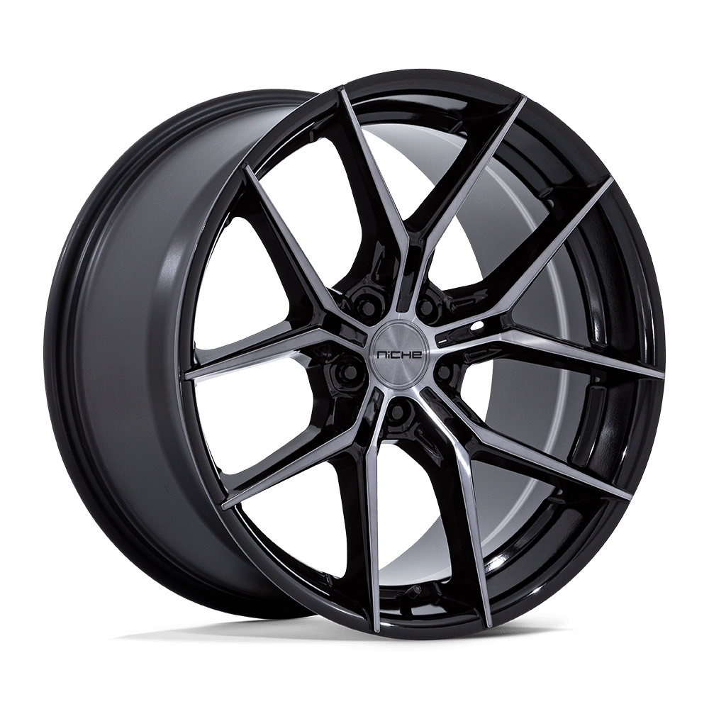 NICHE 1PC NC279 PRODIGY 5 19x9.5 40 5x112 GLOSS BLACK DARK TINTED CLEAR
