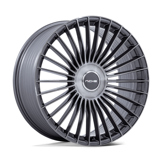 NICHE 1PC NC282 SERENE 22x10 20 5x130 GLOSS TITANIUM BRUSHED