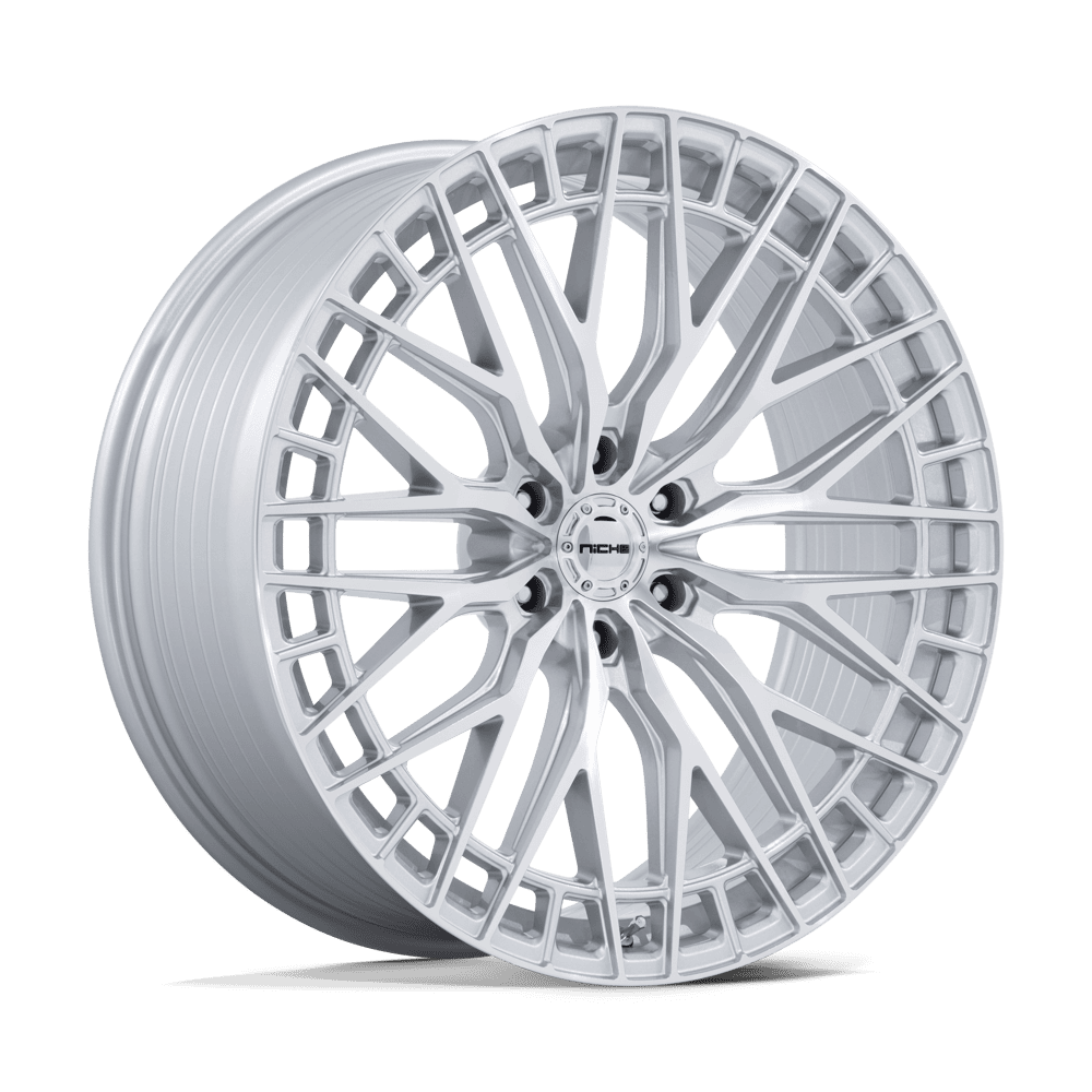 Niche 1Pc NC288 GENOA - 24x10 20mm 6x139.7 GLOSS SILVER W/ MACHINED FACE Wheel | NC288SD24106820
