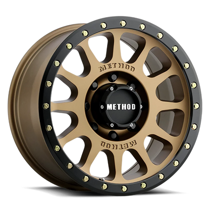 Method 305-HD 18x9 8x165.1 (8x6.5) 18mm NV Method Bronze - Matte Black Lip MR30589080918H