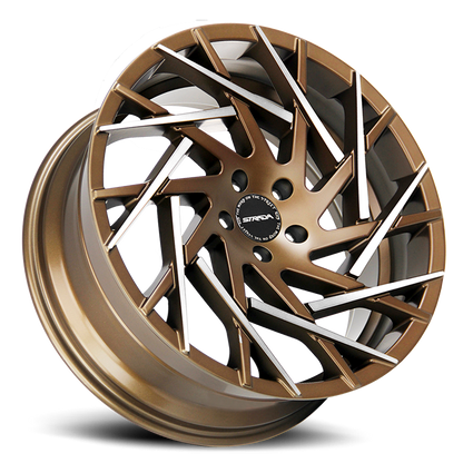 STRADA S64 NIDO 22X9 15MM 5X115 BRONZE MACHINED TIPS | S64251515BZMT