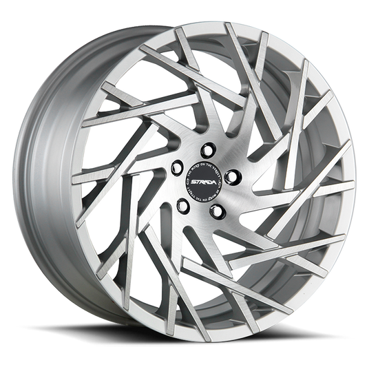 STRADA S64 NIDO 22X9 15MM 5X115 BRUSHED FACE SILVER | S64251515BFS