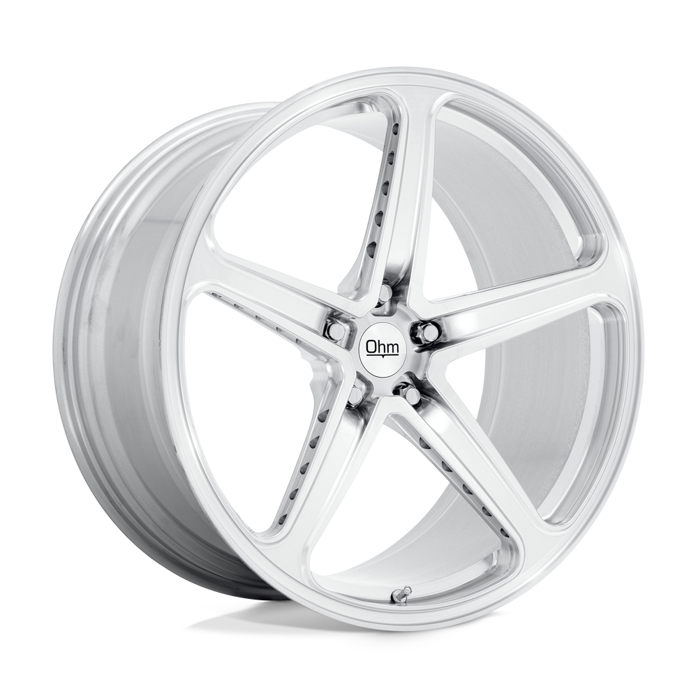 OHM AMP 22X10.5 30 5X120/5X4.72 SILVER MACHINED