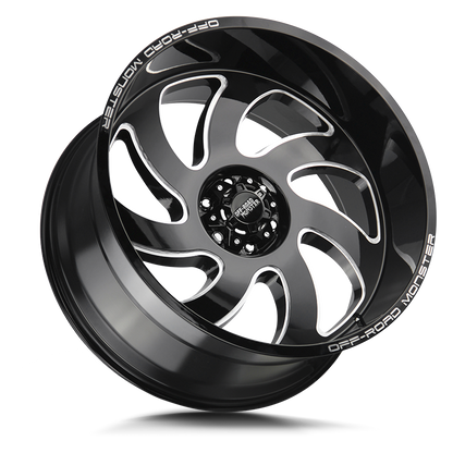 OFF ROAD MONSTER M07 M07 22X12 NEG 44MM BLANK GLOSS BLACK MILLED | M07212000N44GBML