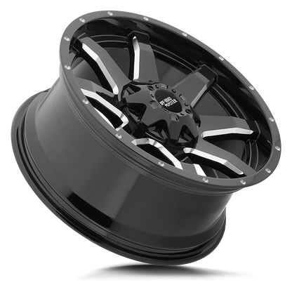 OFF ROAD MONSTER M08 M08 20X12 NEG 44MM 8LUG BLANK GLOSS BLACK MILLED | M08012800N44GBML