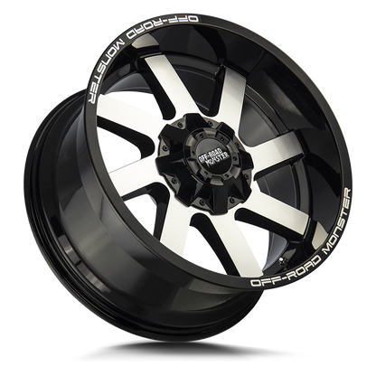 OFF ROAD MONSTER M80 M80 20X12 NEG 44MM BLANK GLOSS BLACK MACHINED | M80012000N44GBM