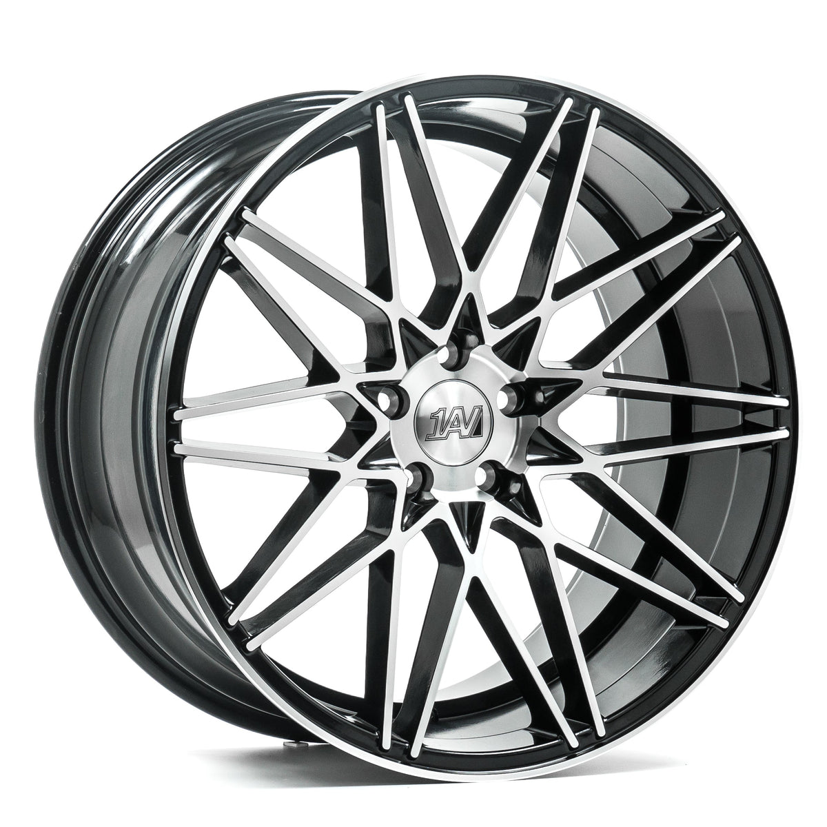1AV ZX4 22x9 35 5x120 BLACK AND POLISHED FACE