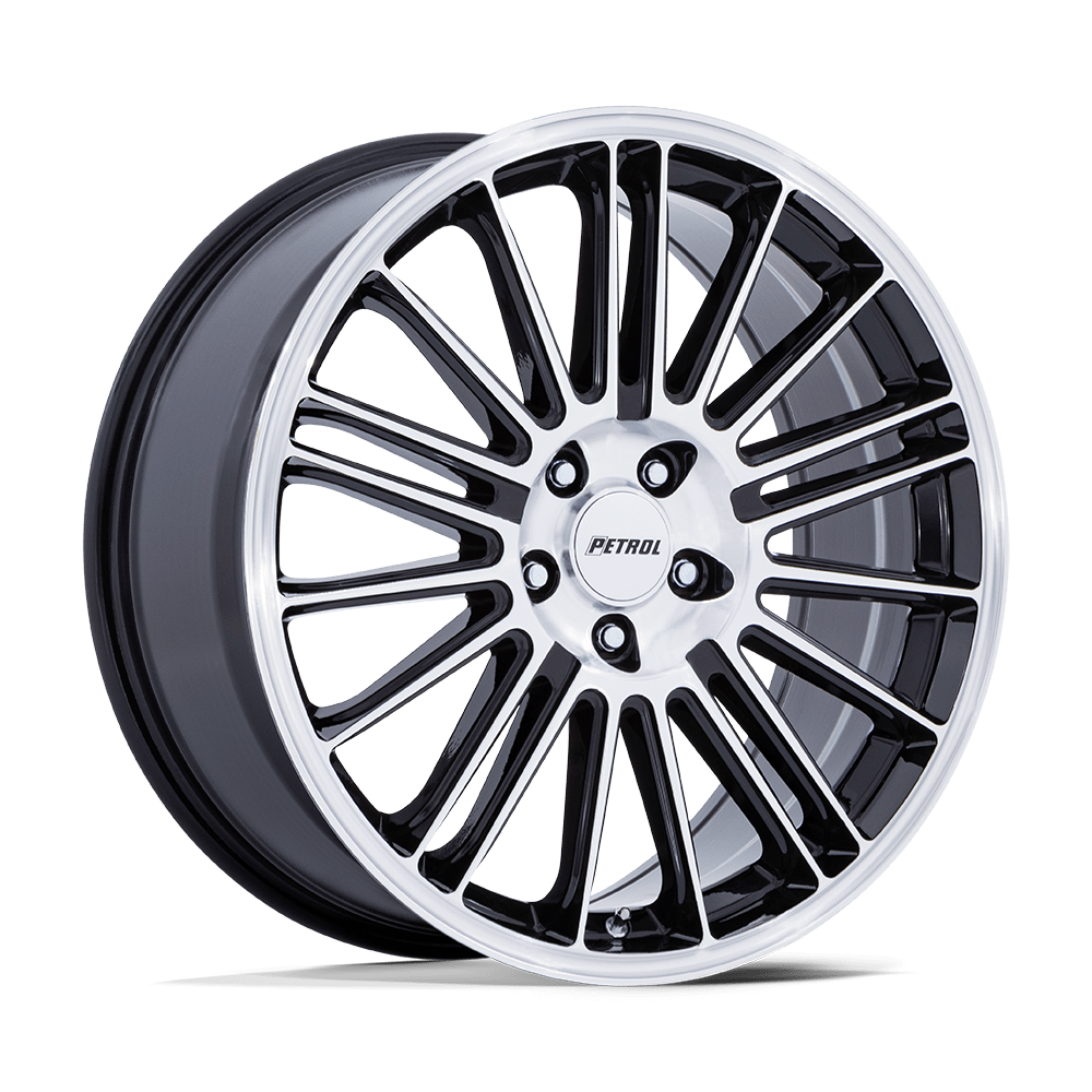 PETROL PE001 P1D 17X8 40 5X110 GLOSS BLACK W/ MACHINED FACE