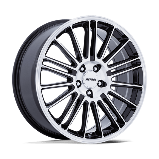 PETROL PE001 P1D 17X8 40 5X110 GLOSS BLACK W/ MACHINED FACE