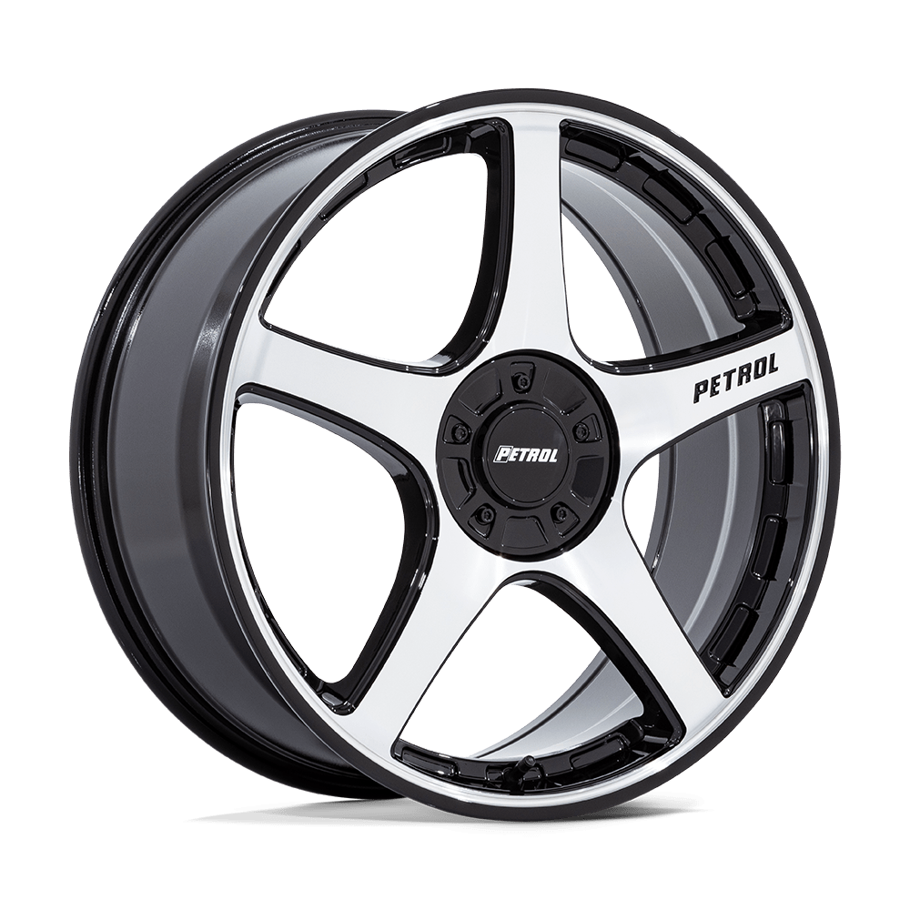 PETROL PE003 P2E 17X8 40 5X110/5X115 GLOSS BLACK W/ MACHINED FACE